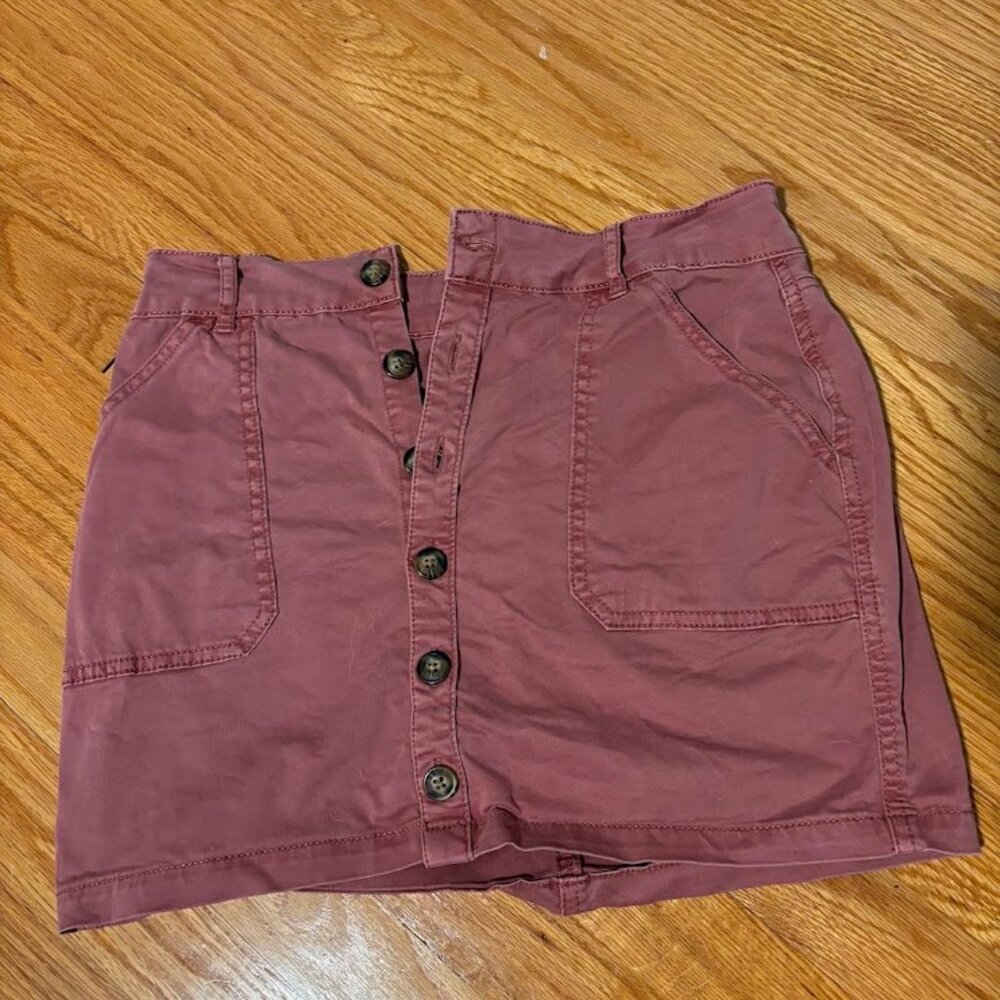 Pink Garage cargo mini skirt